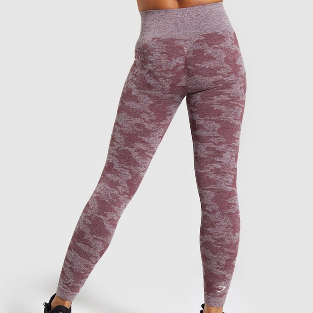 NWT Gymshark Seamless Camo Winter Berry Legging